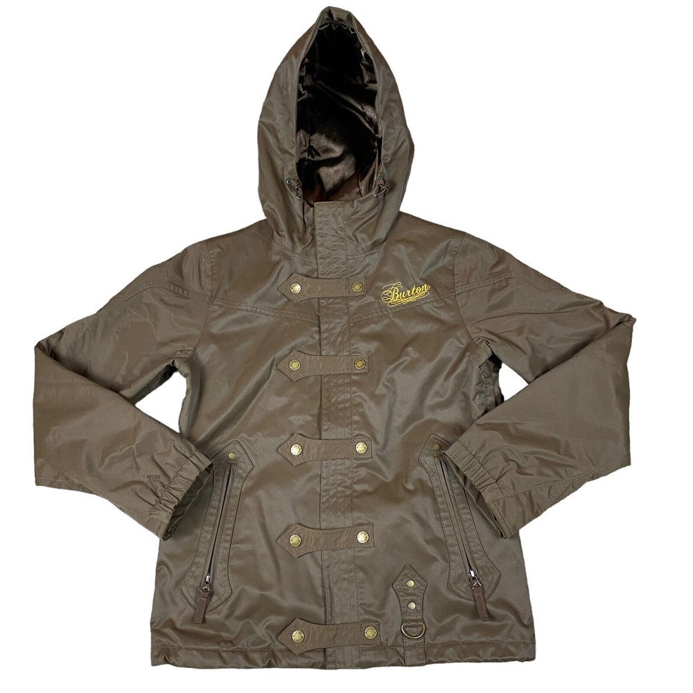 Burton Ski Snow Board Helsinki Jacket Hooded Brown Women’s Samll Full Zip